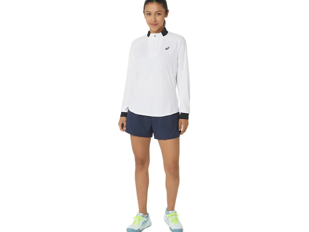 Missen ASICS Shirts Met Lange Mouwen*Court Ls Zip Top