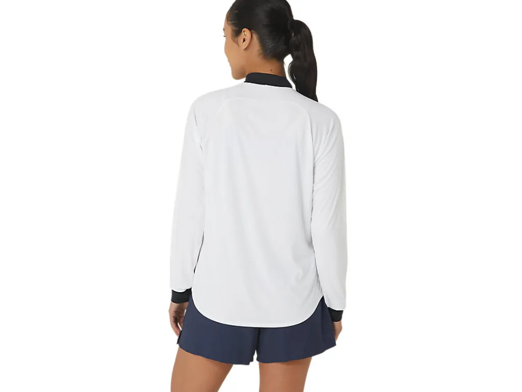 Missen ASICS Shirts Met Lange Mouwen*Court Ls Zip Top