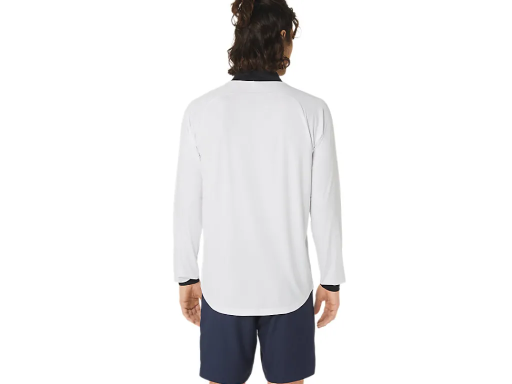 Heren ASICS Shirts Met Lange Mouwen*Court Ls Zip Top