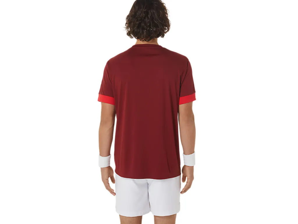 Heren ASICS Shirts Met Korte Mouwen*Court Ss Top