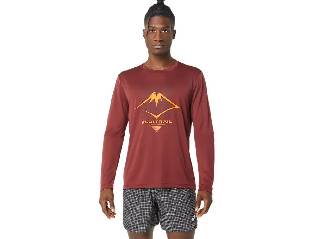 Heren ASICS Shirts Met Lange Mouwen*Fujitrail Logo Ls Top