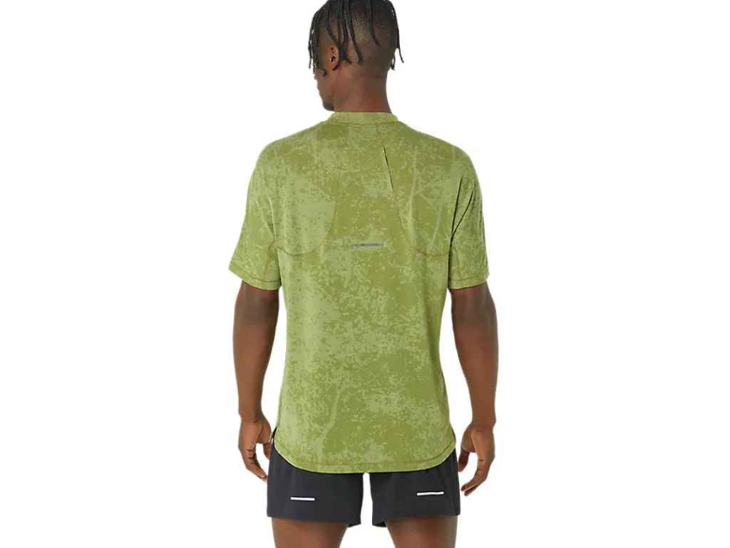 Heren ASICS Shirts Met Korte Mouwen*Metarun 1/2 Zip Ss Top - Pattern