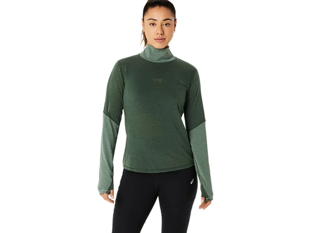 Missen ASICS Shirts Met Lange Mouwen*Metarun Mock Neck Ls Top