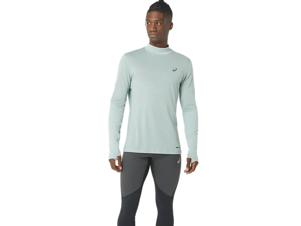 Heren ASICS Shirts Met Lange Mouwen*Metarun Mock Neck Ls Top