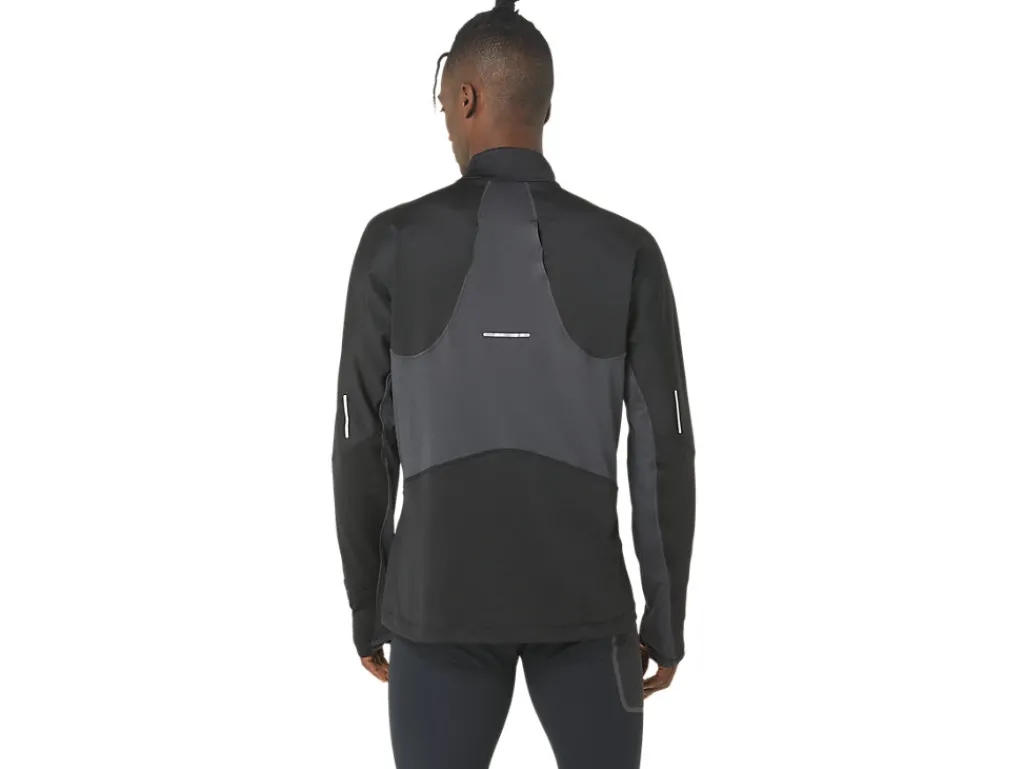 Heren ASICS Shirts Met Lange Mouwen*Winter Run 1/2 Zip Mid Layer